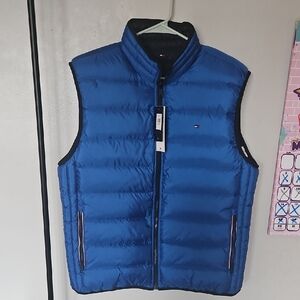 Tommy Hilfiger Royal Blue Sleeveless Quilted Vest